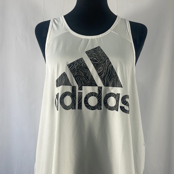 Adidas Original Lose logo White and Black Racerback tank tank, XL, Women’s, New - Picture 2 of 7